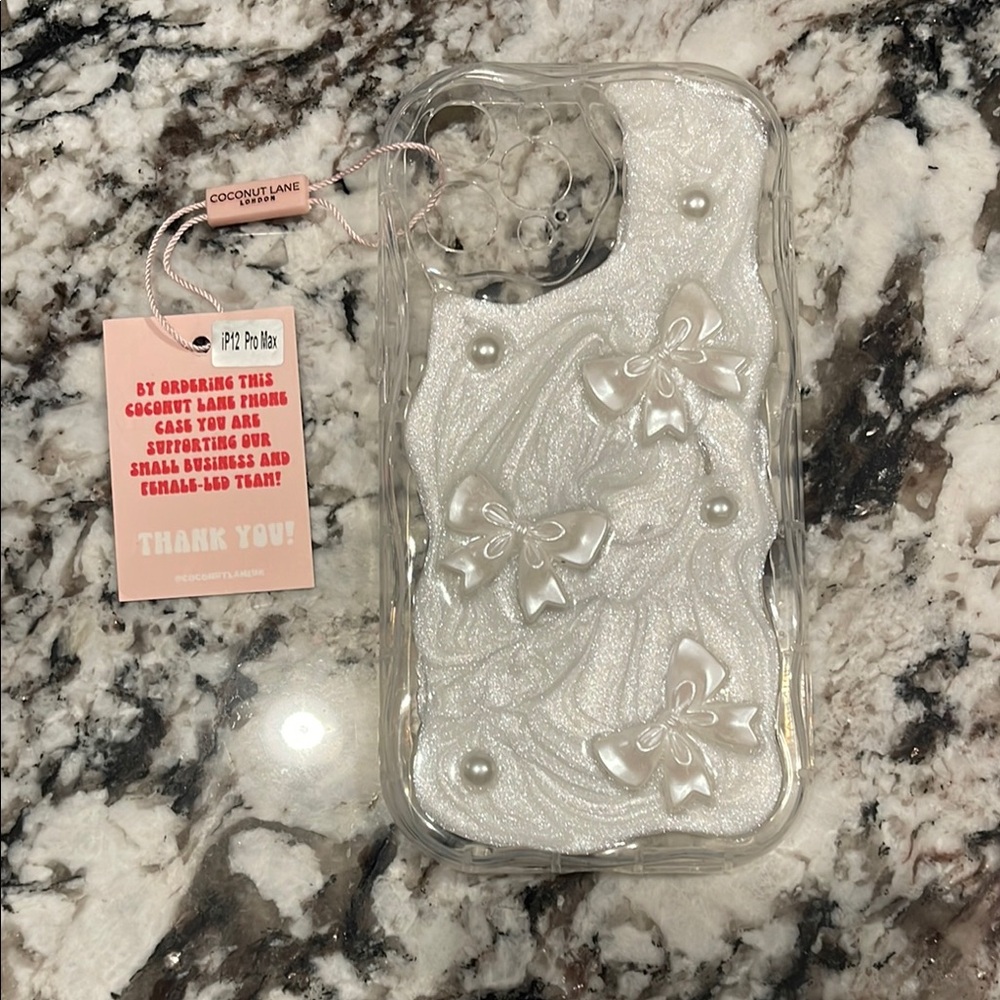 White Protective Phone Case with Elegant Design